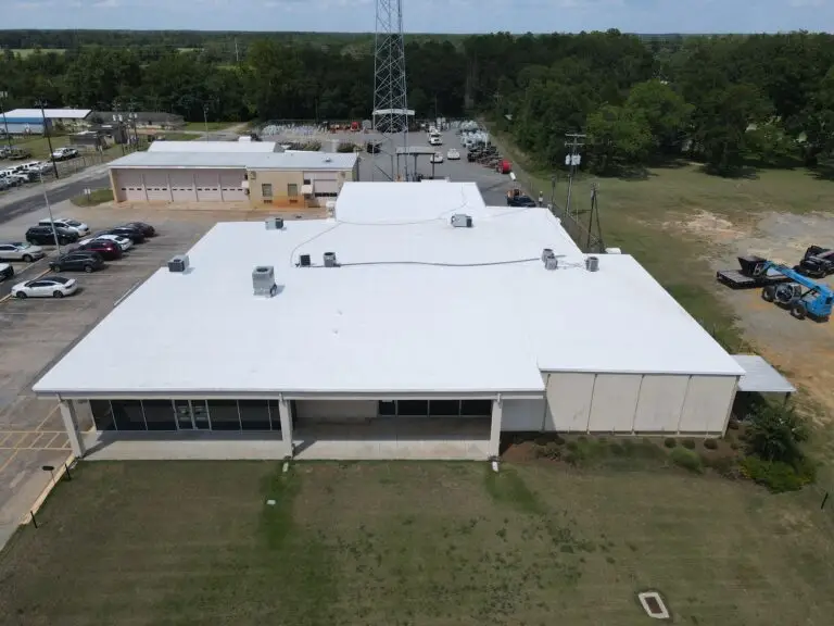 The Oconee EMC in Dudley GA after a new PVC roof installation.